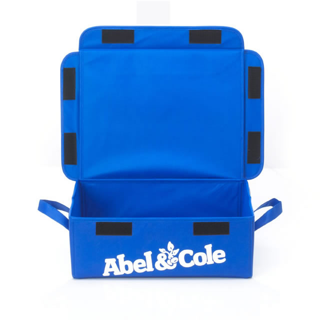Abel & Cole – 380x313x183mm, velcro closure